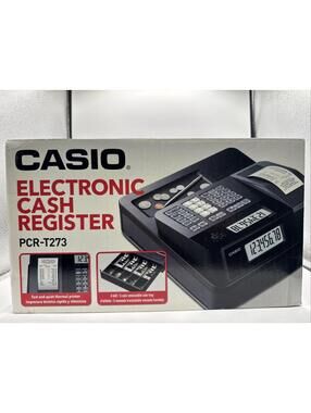 Casio PCR‑T273 Electronic Cash Register – Brand New & Factory Sealed – POS
